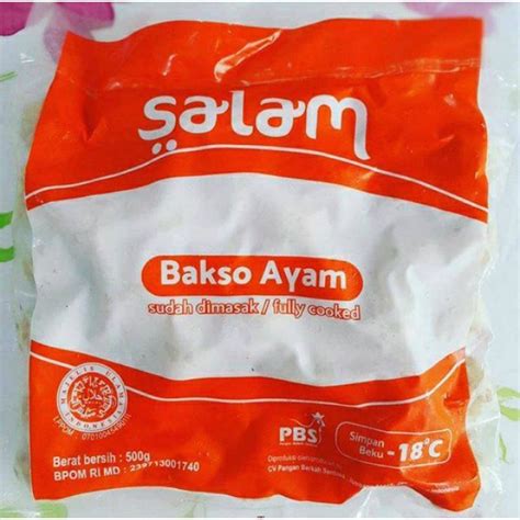 Jual Bakso Salam Ayam 500g Shopee Indonesia