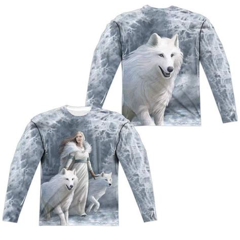 Anne Stokes Winter Guardians Men S All Over Print Long Sleeve T Shirt