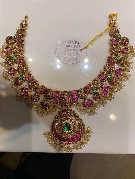 Pin By Kalpna Kasireddy On Choker Antique Gold Jewelry Gold Fashion