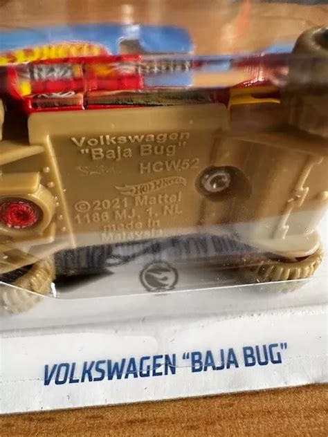 Hot Wheels Mainline Volkswagen Baja Bug Red Euro Th Treasure Hunt Short