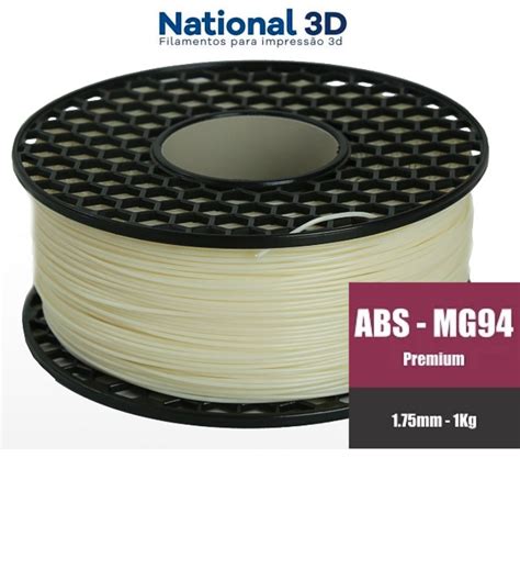 Filamento Abs Natural Premium Mg National D Mm Kg