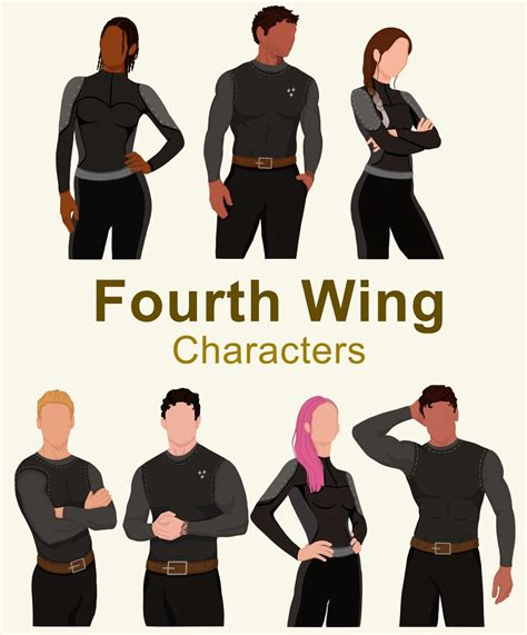 Fourth Wing Characters Fourth Wing Fanart Rebecca Yarros Merch Etsy