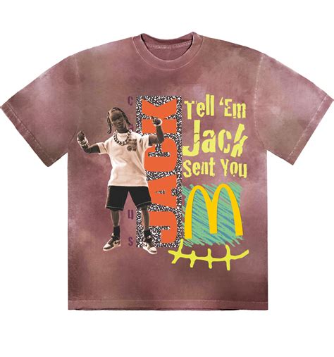 Travis Scott X Mcdonalds Jack Smile Ii T Shirt Berry Ph