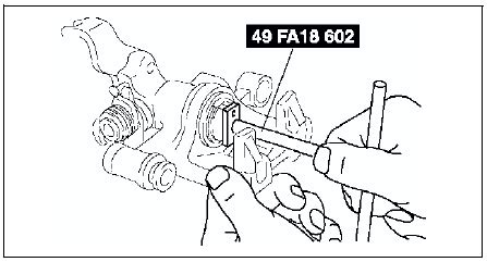 Mazda Service Manual Rear Brake Disc Removal Installation