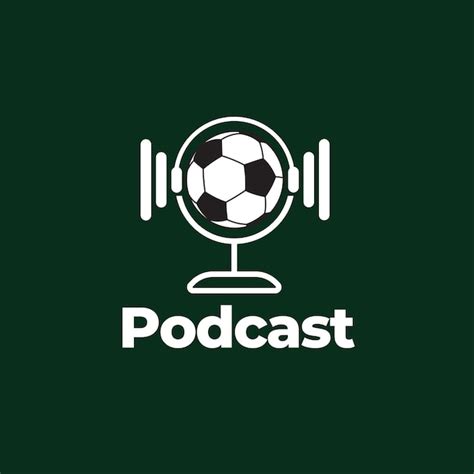 Premium Vector Microphone And Soccer Ball Logo Sport Podcast