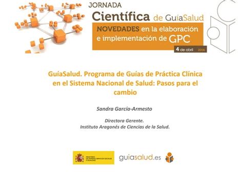 Guíasalud Programa De Guías De Práctica Clínica En El Sistema Nacional De Salud Pasos Para El