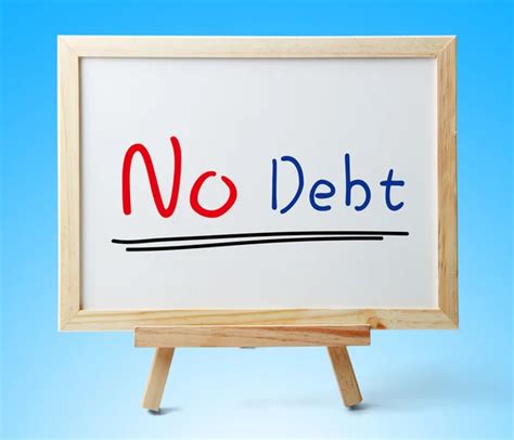 No Debt Sign