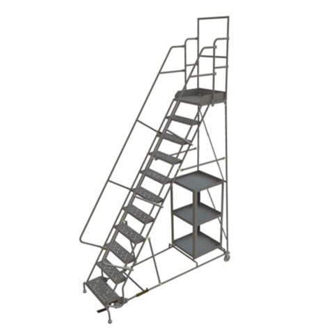 Stock Picking Rolling Ladder 11 Steps Perforated Areic Inc