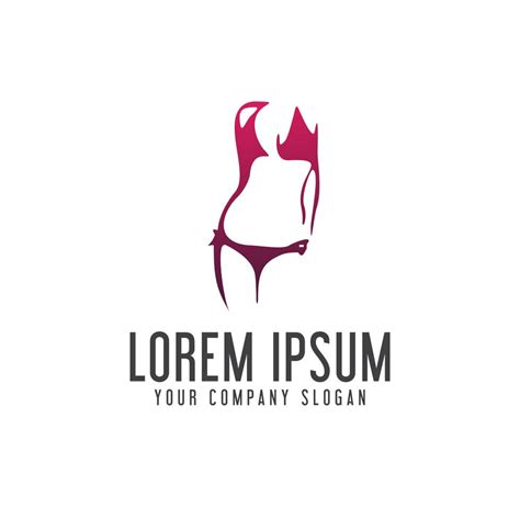 Underwear Woman Logo Design Concept Template 604816 Vector Art At Vecteezy