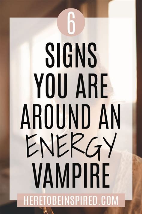 6 Signs You Are Around An Energy Vampire | Energy vampires ...