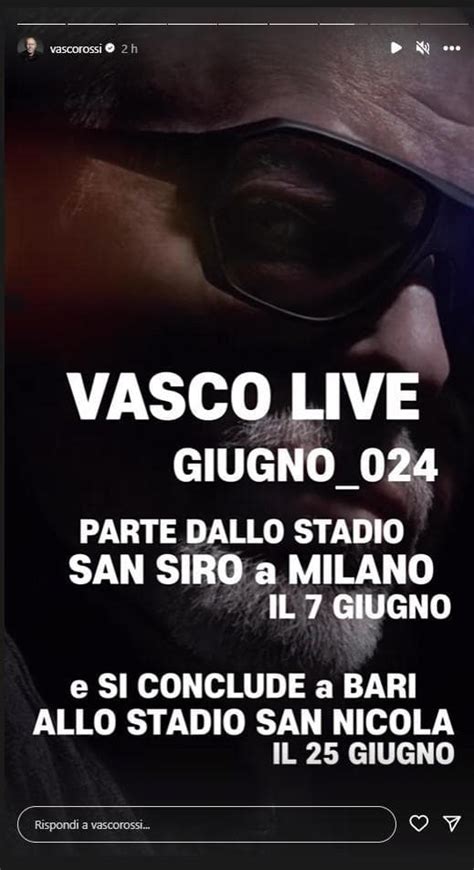 Vasco Rossi Latteso Annuncio Del Rocker Il Live Tour Prosegue Nel