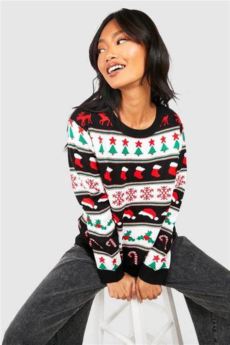 Mini Fairisle Christmas Jumper Boohoo Uk