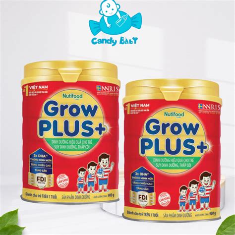 Nutifood GrowPLUS Red Milk Powder 900g Over 1 Year Old Weight Gain