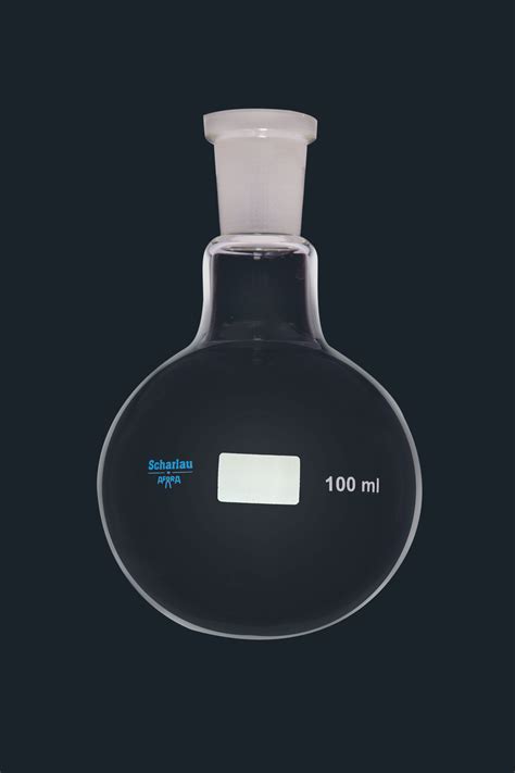 Round Bottom Flask With Conical Ground Joint SCHARLAU Cap Ml 500