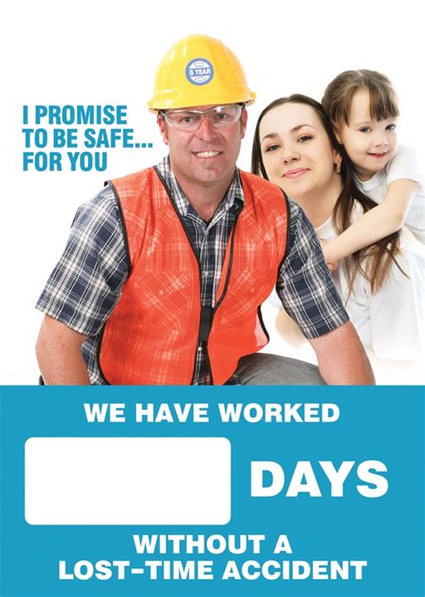 Digi Day® Magnetic Faces I Promise To Be Safe For You We Have Worked Days Without A Lost