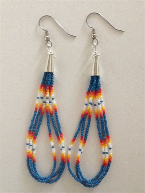 Handmade Native American Beaded Earrings