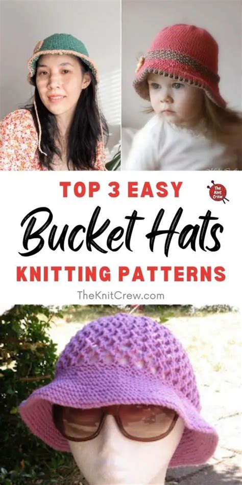 Top 3 Easy Bucket Hat Knitting Patterns The Knit Crew