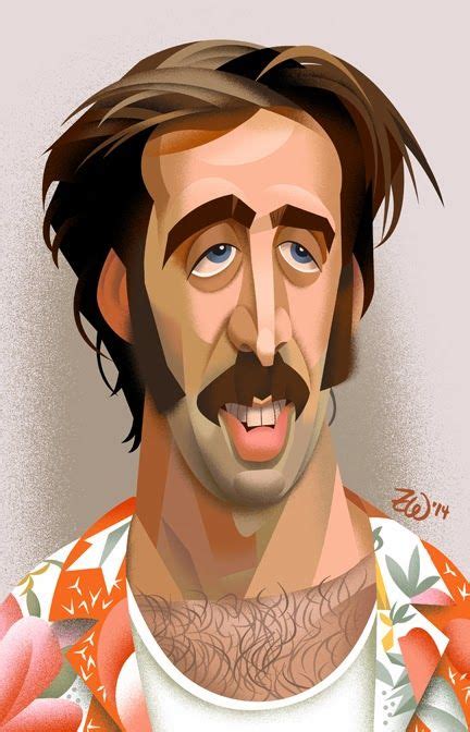 The Blog Of Zack Wallenfang Happy 50th Nicolas Cage Funny Caricatures Celebrity Caricatures