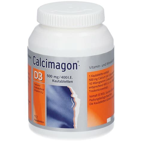 Calcimagon D3 500 Mg 400 I E Kautabletten 112 St Shop Apotheke At