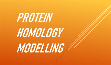 Protein Homology Modelling PPT PDF For Students Researchers Scholars Im