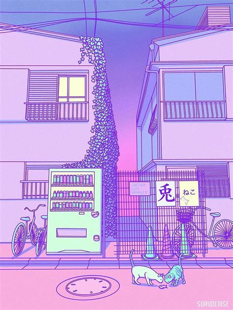 Vaporwave Pastel Japanese Aesthetic Novocom Top Hd Phone Wallpaper