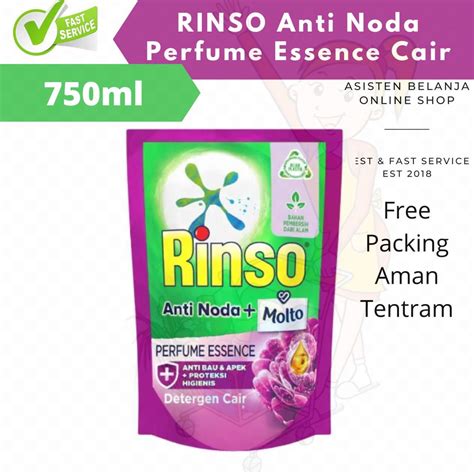 Jual Rinso Deterjen Anti Noda Rinso Cair Molto Rose Fresh Perfume