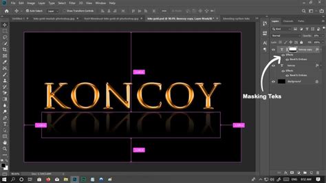 Cara Cepat And Mudah Membuat Teks Gold Di Photoshop Koncoy