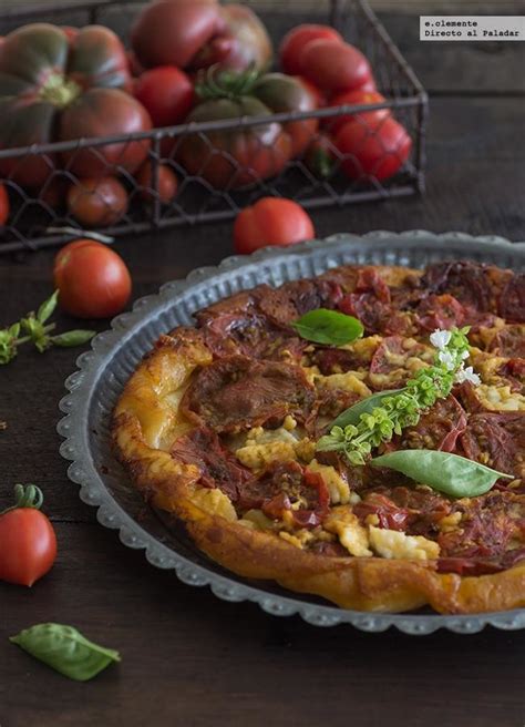 Tarta tatin de tomates y queso fresco de cabra Receta de cocina fácil