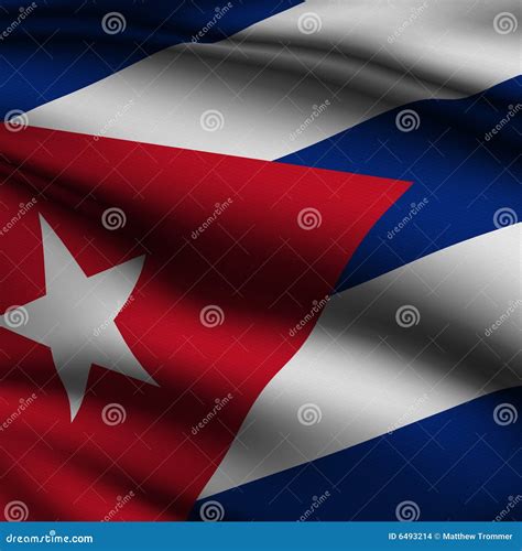 Rendered Cuban Square Flag Stock Illustration Illustration Of Cuban