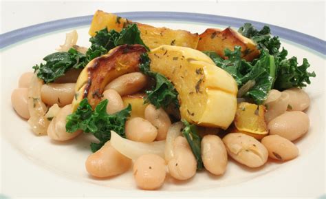 Baked Delicata Squash With Kale And Beans Ultimate Daniel Fast