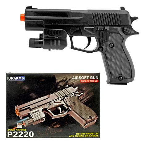 P2220 Spring Powered Airsoft Handgun Black