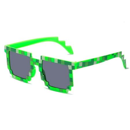 Kids Minecraft Mosaic Glasses Funny Pixel Sunglasses Eyeglasses Party ...