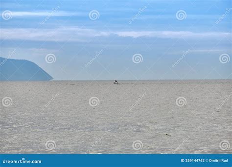 Barguzin Bay and the Mountains of the Holy Nose Peninsula of Lake Baikal in the Republic of ...