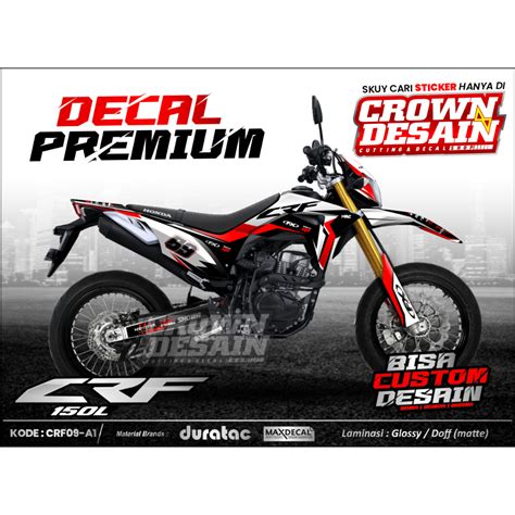 Jual Decal Stiker Crf L Trail Supermoto Fullbody Custom Dekal