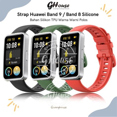 Jual Strap Huawei Band Polos Silikon Tali Strap Huawei Band Band