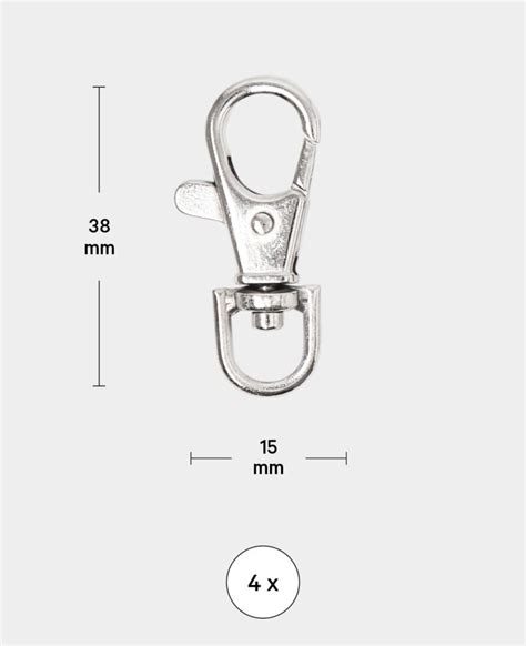 Karabiner Karabinerhaken Mit Drehgelenk Aus Metall Zum Gestalten Von