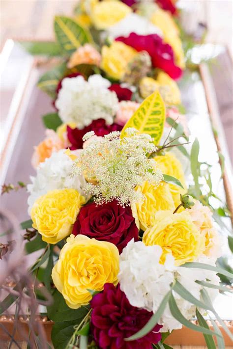 red  yellow wedding   vianaweddingcom
