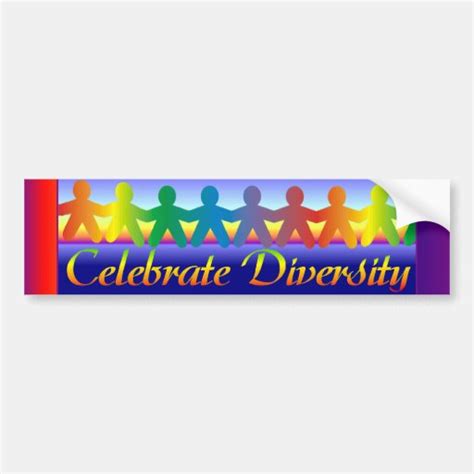 Celebrate Diversity Bumper Stickers Celebrate Diversity Bumper Sticker Designs