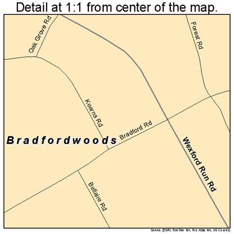 Bradfordwoods Pennsylvania Street Map 4208064