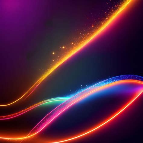 Premium Photo | Abstract colorful glowing line generative art by ai