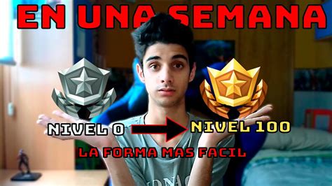 LA FORMA Mas RAPIDA De SUBIR Al NIVEL 100 En FORTNITE SCARG YouTube