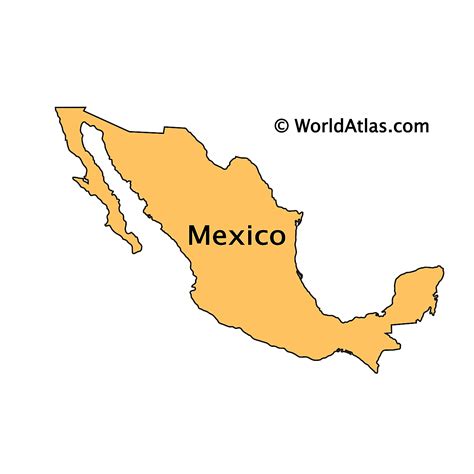 Mexico Map Shape