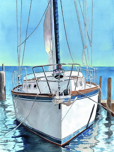 Sailboat 1 Painting By Leanne Sowa Pixels