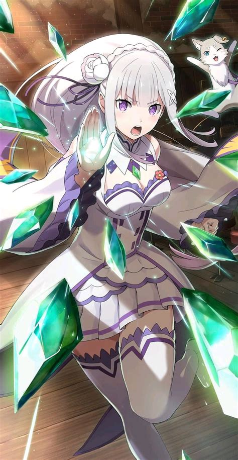 Re Zero Emilia Emilia Battel Rezero Rezero Emilia Anime Hd Phone