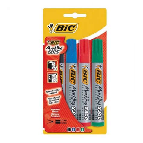 Pack BIC De 4 Couleurs De Marqueurs Permanents Marking 2300 Spacenet