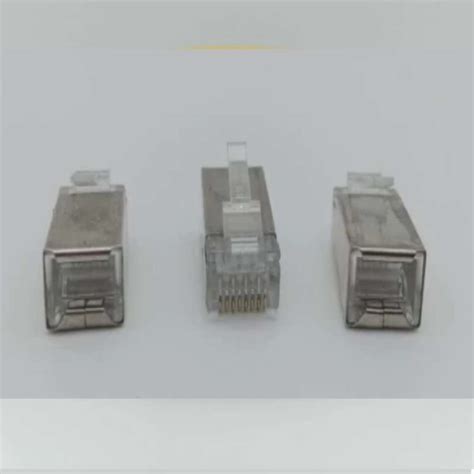 Jual Oem Konektor Rj45 Cat 6 Metal Ftp Stp Mejec Isi 100pcs Rj45 Cat6