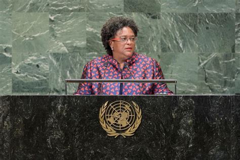 Primera Ministra De Barbados Mia Mottley Denuncia En La ONU El