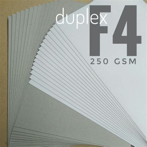 Jual Kertas Duplek Duplex 250 Gsm Ukuran F4 21 5 Cm X 33 Cm Jakarta