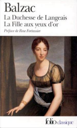 Folio Ser La Duchesse De Langeais Et La Fille Aux Yeux D Or By Honore