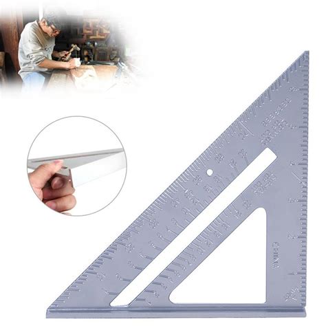 7 Inch Triangle Rafter Measuring Layout Tool Aluminum Portable For Home